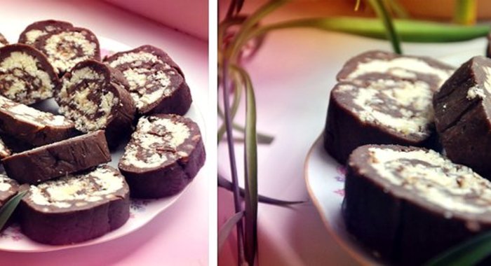 Кокосовые пирожные без запекания