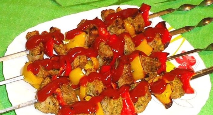 Шашлык в тонком нутовом кляре