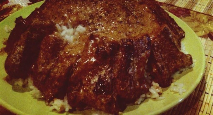 Острое жаркое с рисом