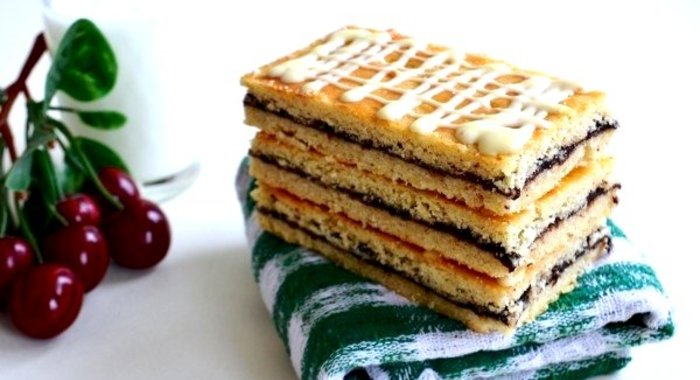 Датское печенье Hindbærsnitte