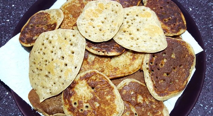 Оладьи отрубные со льном