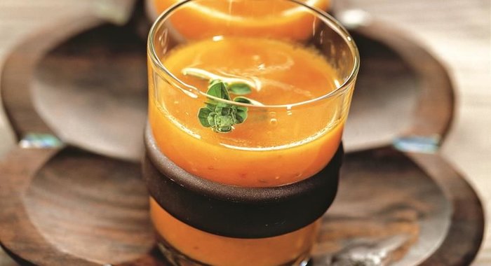 Рисовая каша с курагой и апельсиновым соком