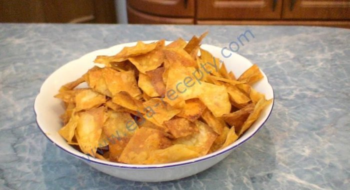 Домашние чипсы из лаваша в духовке