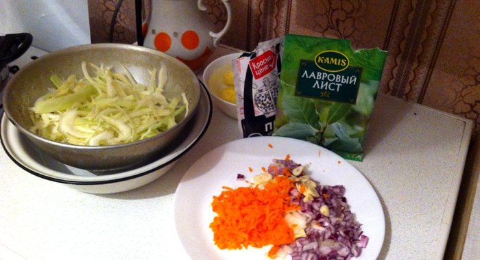 Простые щи без зажарки