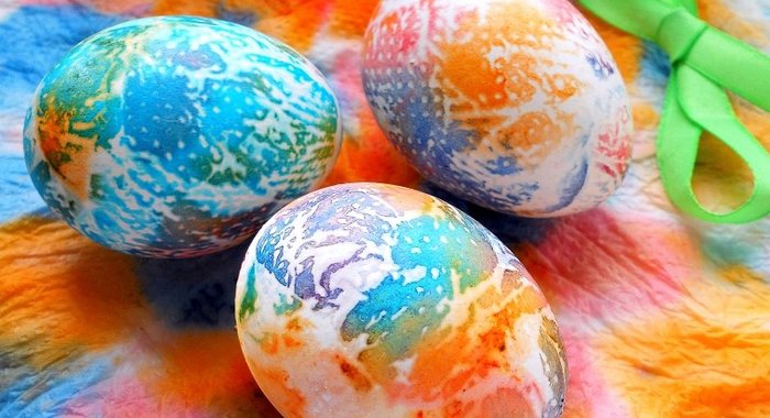 Яйца пасхальные (способ окрашивания)