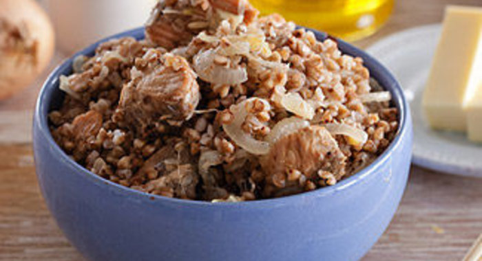 Гречка с лососем в мультиварке