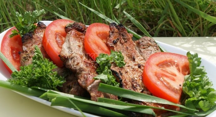 Канапе с копченой рыбой