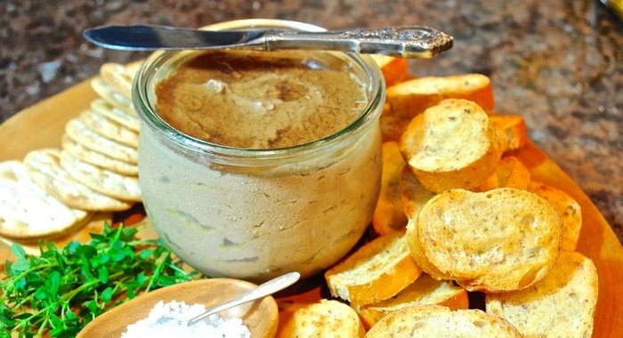 Паштет из куриной печени с луком