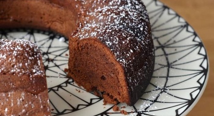 Простой шоколадный кекс