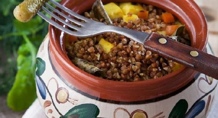 Димкина каша (гречневая каша с овощами и сыром)