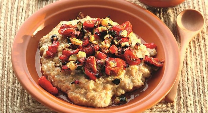 Овсяная каша с овощами