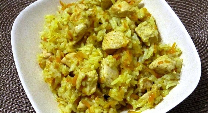 Плов с куриным филе