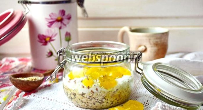 Ленивая овсянка с кумкватом