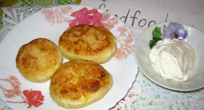 Бананово-тыквенные сырники