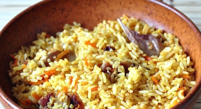 Плов с сердечками в мультиварке