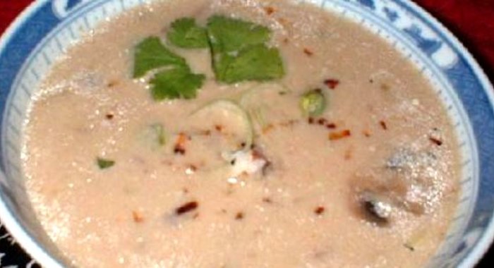 Весенний бульон с грибами