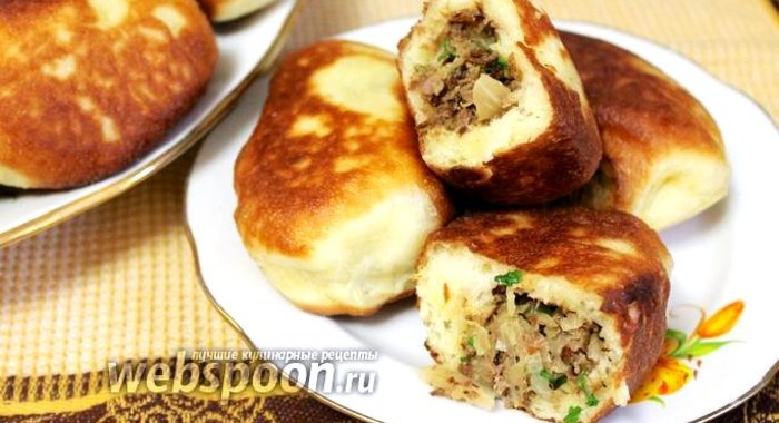 Сочные жареные пирожки с мясом