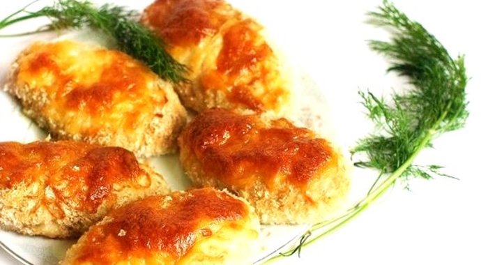 Котлеты с сыром в духовке