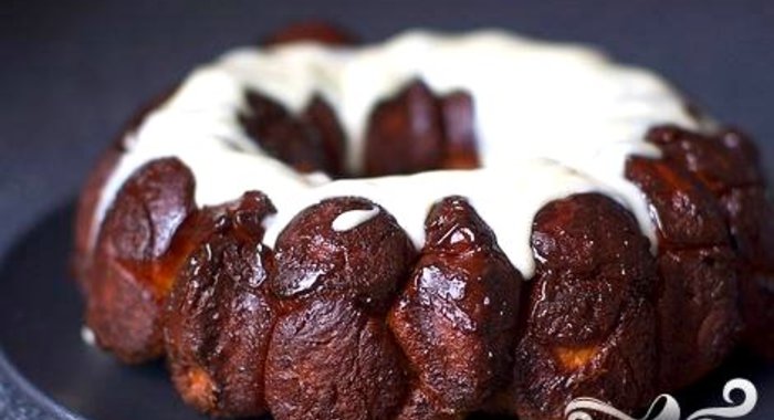 Хлеб со сливочной глазурью