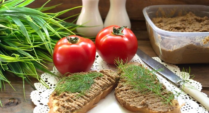 Паштет из говяжьей печени