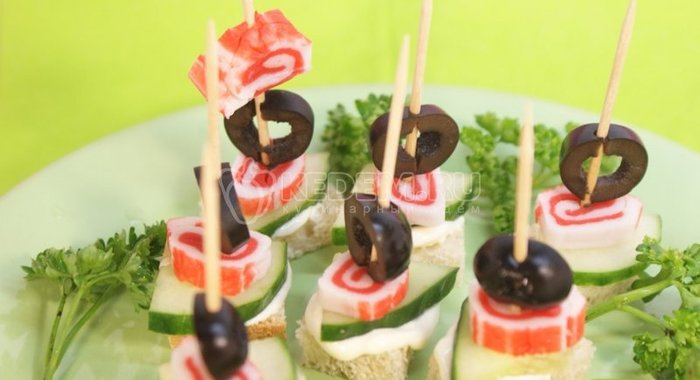 Канапе «на скорую руку»