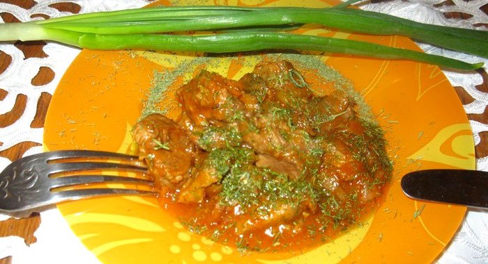 Гуляш из телятины