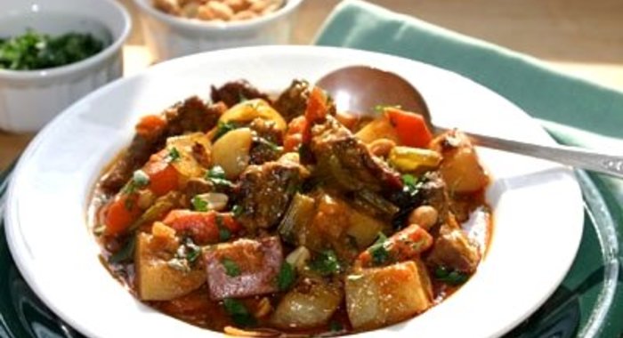 Говядина с кабачками и картошкой