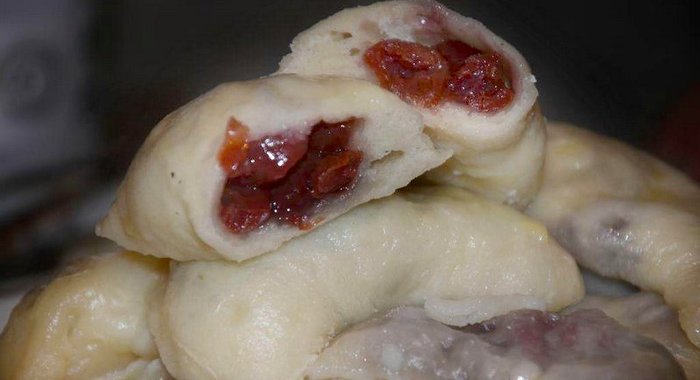Вареники с вишней в пароварке
