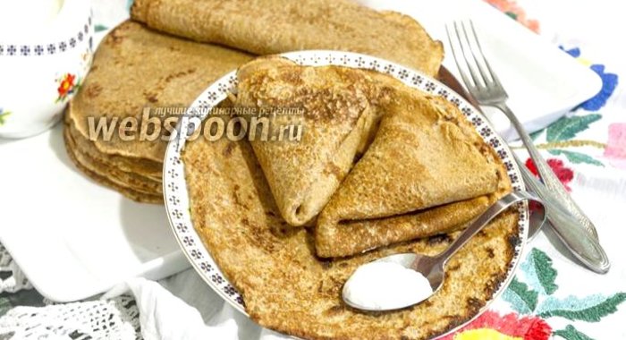 Блины с кориандром