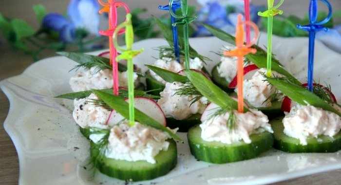 Овощные канапе Девичьи посиделки