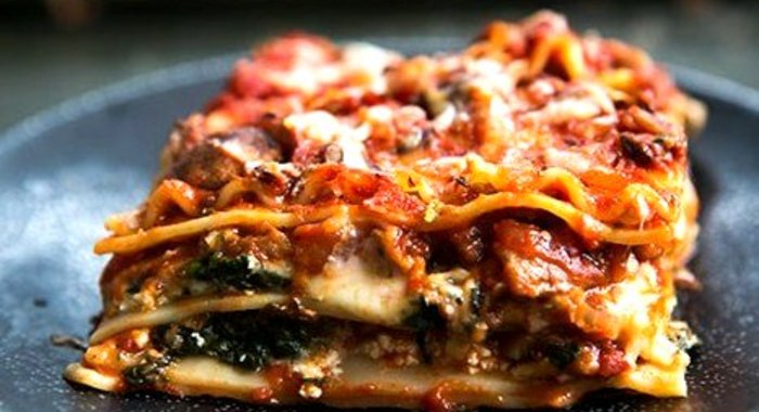 Вегетарианская лазанья с баклажанами