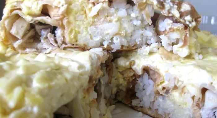 Курица в лаваше в мультиварке