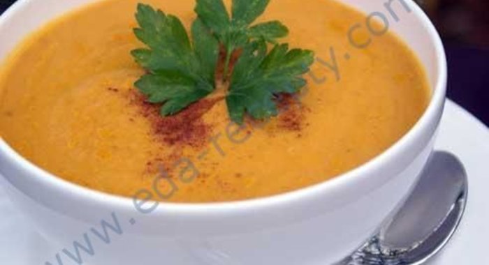 Суп пюре из тыквы с арахисовым маслом