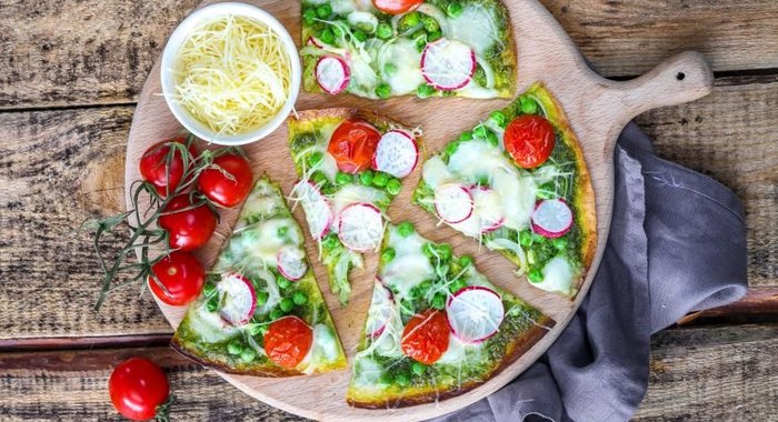 Лепешка с овощами