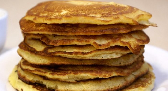 Блины на ряженке толстые