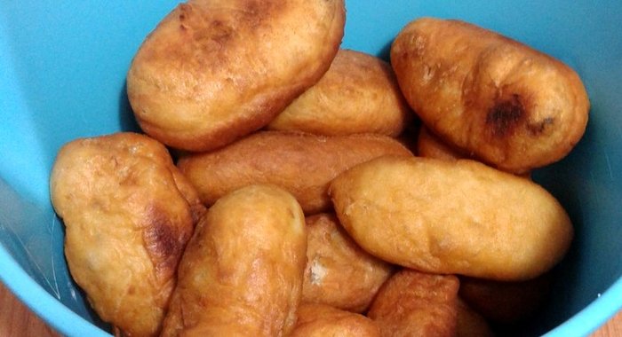 Пирожки с рисом и фаршем и с картошкой