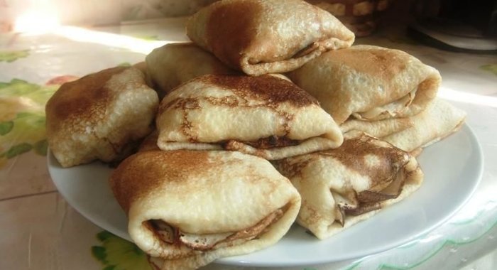 Блины с курицей