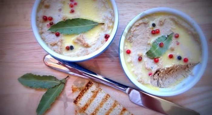 Запечённый паштет из утиной печени