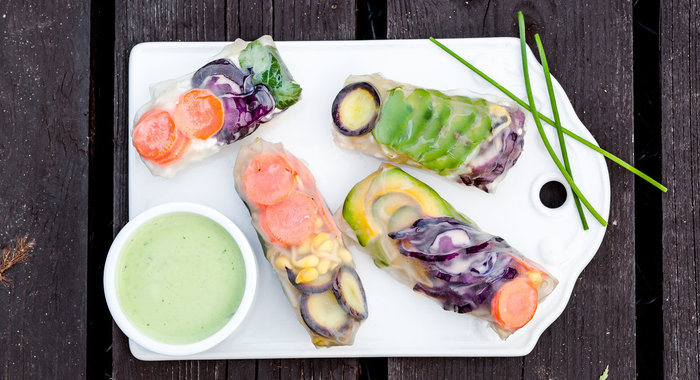 Радужные спринг-роллы