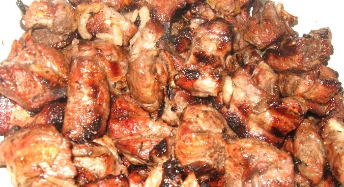 Шашлык из свинины с пивом