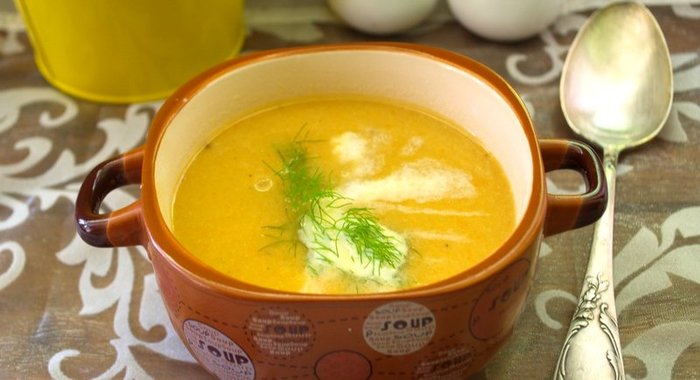 Рыбный суп-пюре со сливками