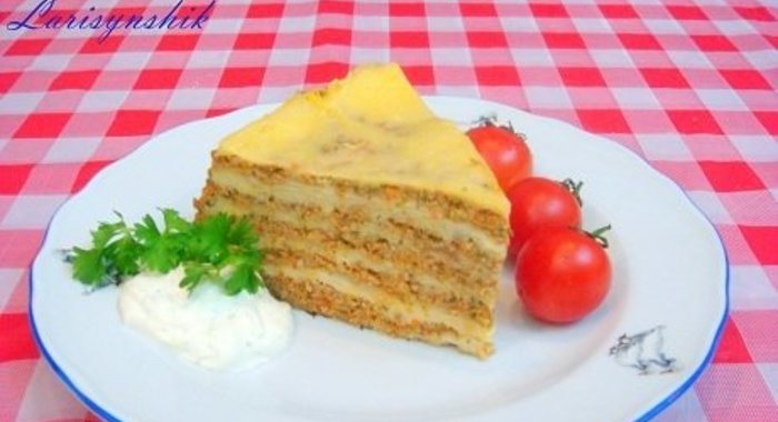 Лазанья с лавашом в мультиварке