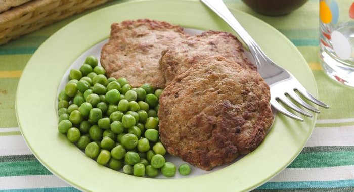 Печеночные оладьи с хлебом