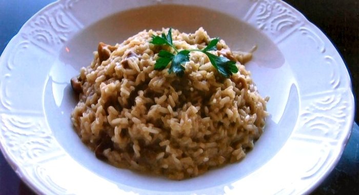 Ризотто с опятами