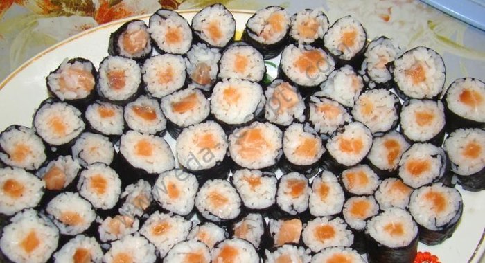 Роллы с сёмгой