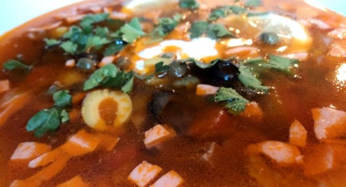 Солянка с перловкой