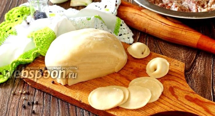 Заварное тесто для пельменей