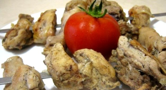Шашлык из курицы с уксусом
