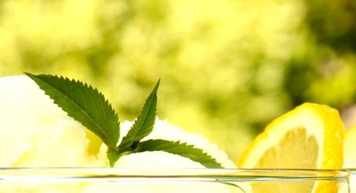 Лимонное сливочное мороженое