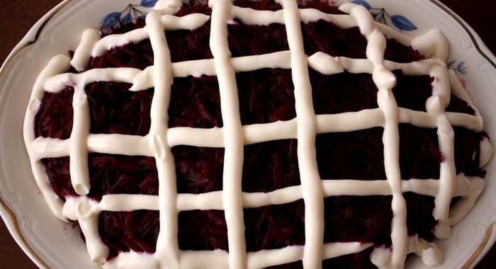 Селедка под шубой с морковью